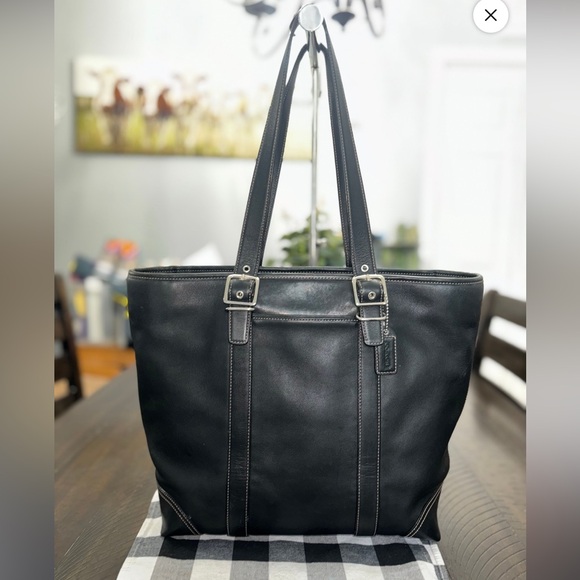 Coach 6491 Classic Hamptons Gallery Tote Bag Black Leather
shoulder bag - Picture 3 of 16